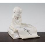 A bust of Lenin porcelain propagada inkstand, after a design by Natalia Danko, The State Porcelain