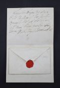 Wellington, Duke of - A handwritten letter to Hatchards, Wellington, Duke of - A handwritten