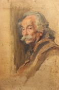 Philip Alexius de Laszlo (1869-1937) Hungarian man with moustache, 29.5 x 20in. Philip Alexius de