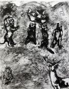After Marc Chagall Fables de la Fontaine, 12.5 x 10in. After Marc Chagalletching,Fables de la