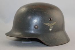 A German Third Reich M35 Luftwaffe helmet, A German Third Reich M35 Luftwaffe helmet, with double