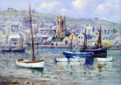 § Alfred de Breanski Jnr (1877-1957) St Ives harbour, 9 x 12.5in. § Alfred de Breanski Jnr (1877-