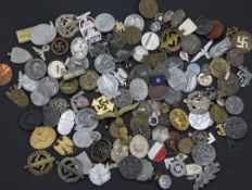 A large collection of various German Third Reich badges, A large collection of various German