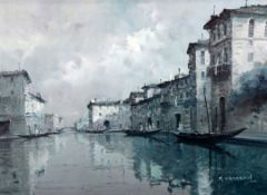 M.Maraspin After the storm, Venice, 20 x 28in. M.Maraspinoil on canvas,After the storm, Venice,