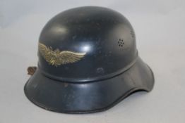 A German Third Reich Luftschutz M38 gladiator helmet, A German Third Reich Luftschutz M38