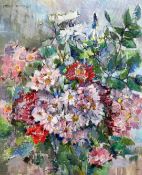 Ottilie Tolansky (1912-1977) Still life of flowers, 24 x 20in., unframed Ottilie Tolansky (1912-