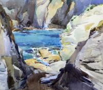 Edward Wesson (1910-1983) Coastal scene, 14.5 x 17.5in. Edward Wesson (1910-1983)watercolour,Coastal