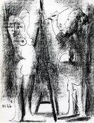 After Picasso 'Le Peintre et Son Modele', 10 x 7.5in. After Picassolithograph,'Le Peintre et Son