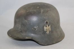 A German Third Reich M40 army helmet, A German Third Reich M40 army helmet, with single decal,
