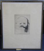 Jim Dine (1935-) Self Portraits, 17.5 x 14.5in. Jim Dine (1935-)set of five etchings,Self