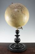 An early 20th century German 12 inch terrestrial globe, by Mang of Stuttgart, An early 20th