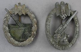 Five German Third Reich Anti Aircraft badges Five German Third Reich Anti Aircraft badges