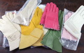 Twelve pairs of ladies designer leather gloves, Twelve pairs of ladies designer leather gloves,