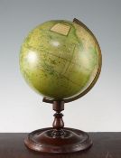 A Victorian Thomas Malby 9 inch terrestrial desk globe, A Victorian Thomas Malby 9 inch