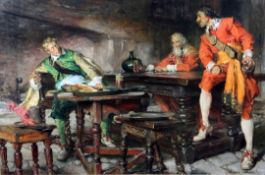 Edgar Bundy (1862-1922) At The Tavern, 20 x 30in. Edgar Bundy (1862-1922)oil on canvas,At The