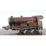 A Bing O gauge clockwork 4-6-0 Royal Scots locomotive, no.6508 in LMS maroon and black livery,