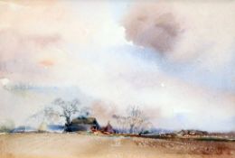 Ian Armour-Chelu (1928-2000)watercolour,Winter shower clearing,signed in pencil and dated 1981,7 x