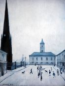 Lawrence Stephen Lowry (1887-1976)limited edition print,Middlesborough Town Hall, Published and