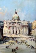 Italian Schooloil on canvas,St Mark's Basilica,indistinctly signed,28 x 20in.