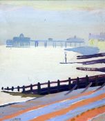 § Fred Yates (1922-2008)oil on board,'Eastbourne',signed and inscribed verso,9 x 8in.