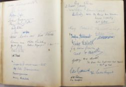 The Guest Book of George and Marjorie Turner, Berlin, 1950's, containing numerous autographs of