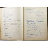 The Guest Book of George and Marjorie Turner, Berlin, 1950's, containing numerous autographs of