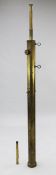 A large Victorian lacquered brass celestial telescope, by Lancaster of Birmingham, together with
