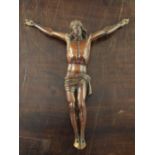 An 18th / 19th century Continental carved fruitwood Corpus Christi, 11in.