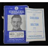 Thirty two 1948-1950 Chelsea Football Club programmes, many of the 1949-50 programmes bound