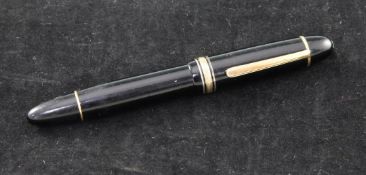 A Montblanc Meisterstuk 149 fountain pen, 14ct gold nib, marked 4810, 5.5ins