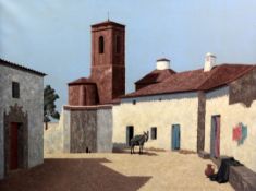 § Tristram Hillier R.A. (1905-1983)oil on canvas,'Pozuela del Rey',signed and dated '73,24 x 32in.