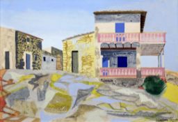 § Humphrey Spender (1910-2005)gouache and watercolour on paper,'The Last House, San Telmo,