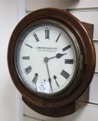 A 19th century Black Forest walnut wall clock, with Roman dial later signed Camerer Kuss & Co, 522