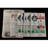 Twenty 1946-53 London Football club programmes, comprising 4 Fulham, 4 Tottenham Hotspur, 2