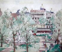 Edith Mary Garner (b.1881)watercolour,'The Alhambra, Leicester Square' 1919,signed,10.25 x 12.5in.
