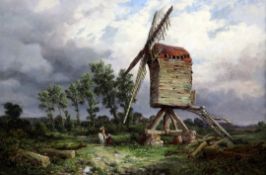 Samuel Henry Baker (1824-1904)oil on canvas,'A Ruined mill, Warwickshire',signed,15 x 22.5in.