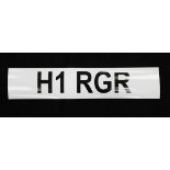 Car Registration number H1 RGR, sold with DVLA retention certificate document