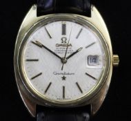 A gentleman's early 1970's steel and gold plated Omega Constellation Automatic wrist watch, with