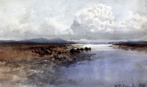 William Percy French (1854-1920)watercolour,Connemara landscape,signed in pencil and dated '98,5 x