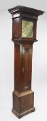 Henry Gerard of Hindon. A George III oak cased eight day longcase clock, the 12 inch square brass