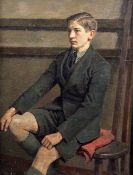 Percy Horton (1897-1970)oil on canvas,'The Schoolboy' c.1924,signed and dated 2.(19)27 verso,17 x