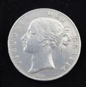 A Queen Victoria crown 1844, young head, good F