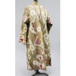 An Uzbek Ikaat coat, c.1900