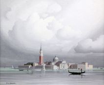 § Pierre de Clausades (French, 1910-1976)oil on canvas,St George's, Venice,signed and dated '74,18 x