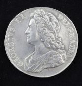 A George II crown 1741, F weakness to face