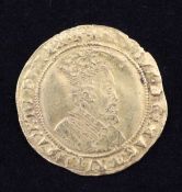 A James I gold Double Crown, 1612-13, fifth bust, mm. tower, F
