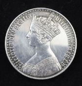 A Queen Victoria Gothic crown 1847, EF, cleaned