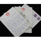 The Krays: Autograph letters from Lord Boothby and ephemera relating to the Frank Mitchell murder