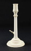 A 1930's carved and turned ivory table lamp, by William G Collins, with tapering twist column on