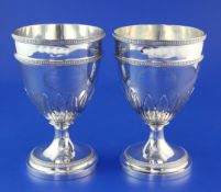 A good pair of George III silver goblets by Richard Cook, gifted by Lord Macdonald to Sir John